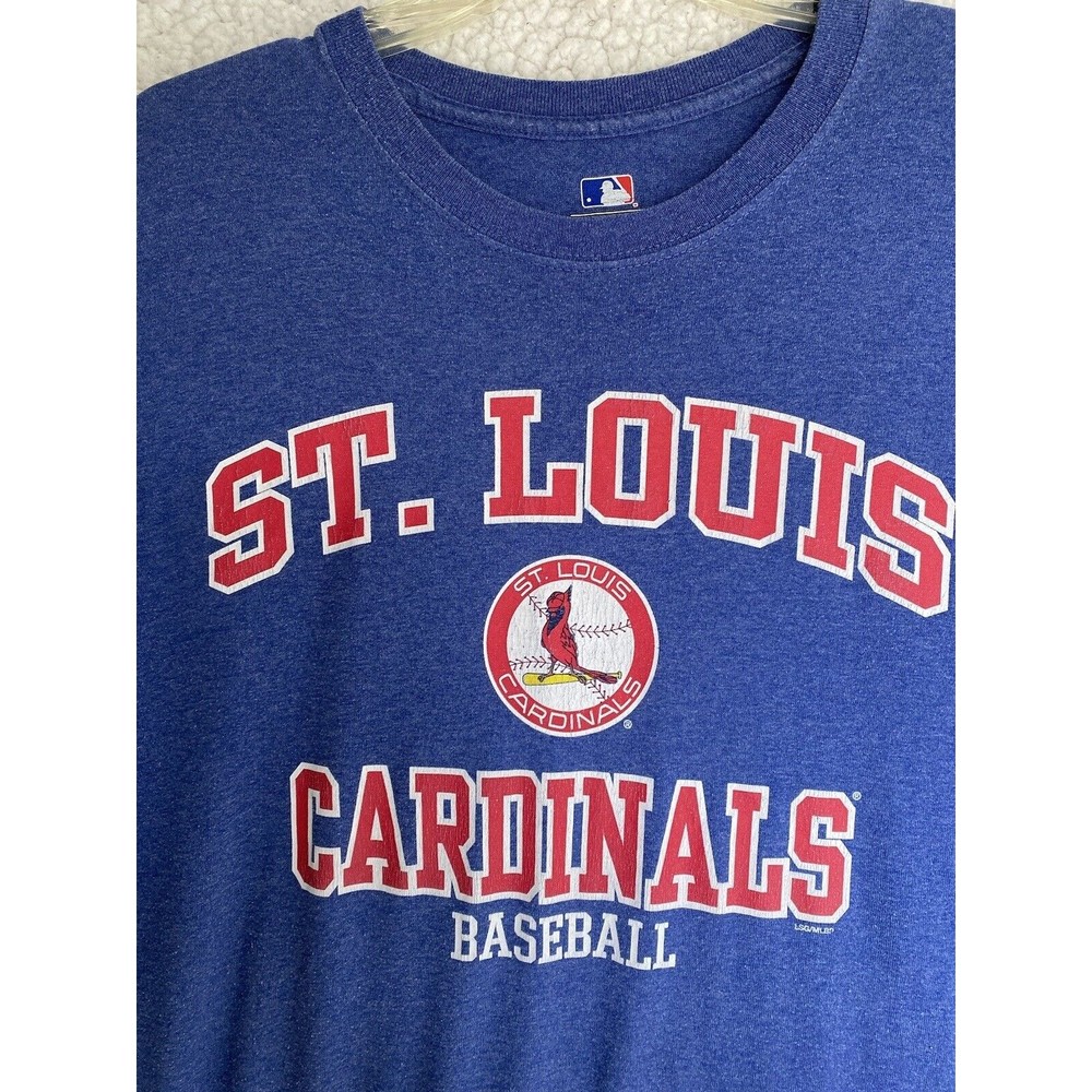 Vtg St Louis Cardinals T-shirt Mens Sz 2XL Baseball Genuine Merchandise Blue